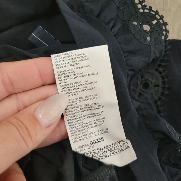 H.I.G.H Black Long Sleeve Lace Collar Dress With Bow ruffles Gothic Victorian 29 - Picture 7 of 12